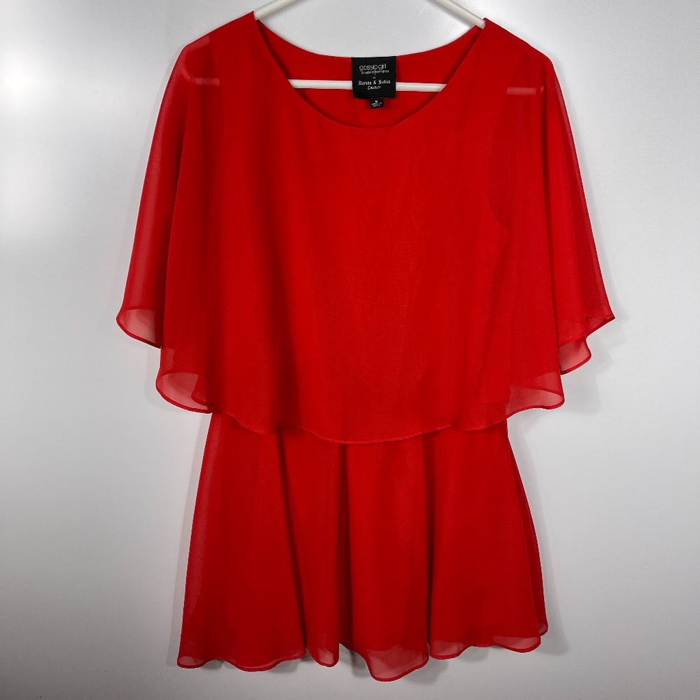 Romeo & Juliet Couture Flowing Red Dress Sz Medium